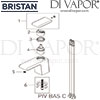 Bristan Pivot Basin Mixer Clicker Waste Spares